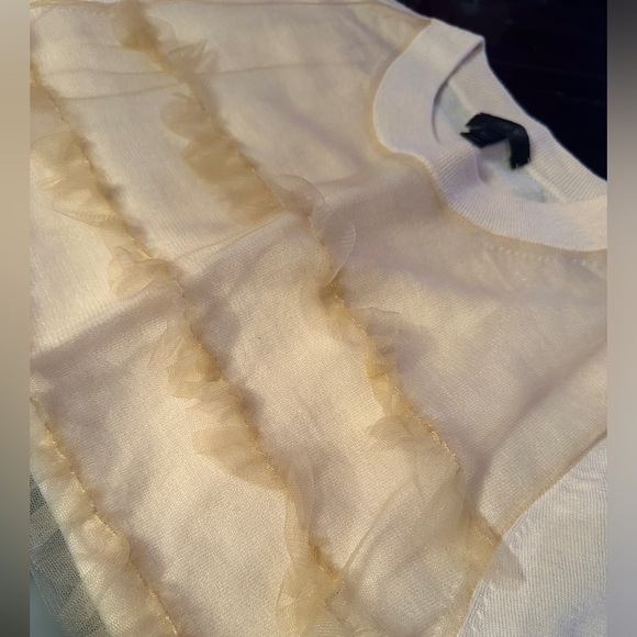 JCREW RUFFLE EMBELLISHED TOP SZ MEDIUM - Picture 6 of 7